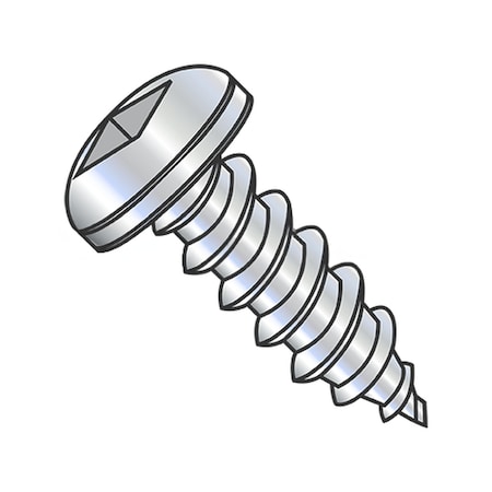 Usa Industrials Self-Drilling Screw, #12-14 x 1-1/4 in, Zinc Plated Steel Pan Head Square Drive BULK-SCRW-16643